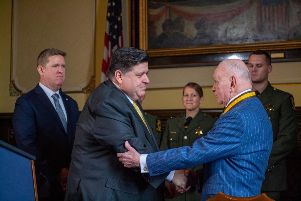 Retired Illinois State Police captain honored with ISP Achievement Medal