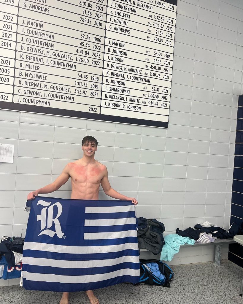 Joey Countryman, shown at a meet earlier in the season, leaves Reavis with four state medals. Photo courtesy of Reavis High School