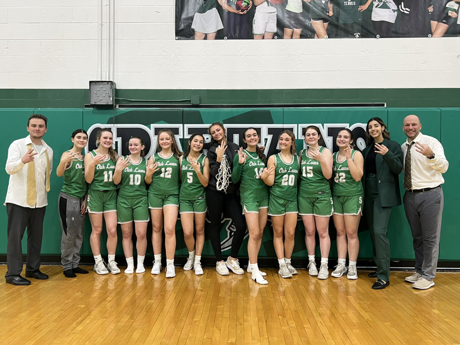 Oak Lawn's girls basketball team won its third straight conference title. Oak Lawn Community High School photo