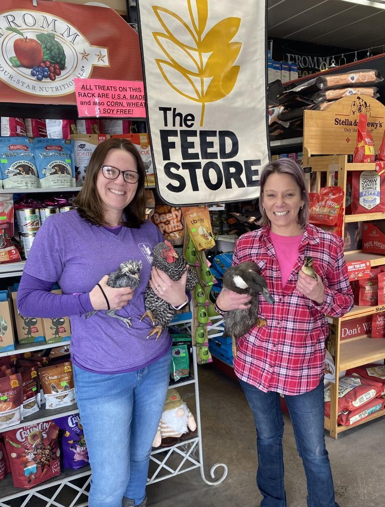 Blaire and Brooke Bestwina, owners of The Feed Store, sell thousands of birds each year. --Supplied photo
