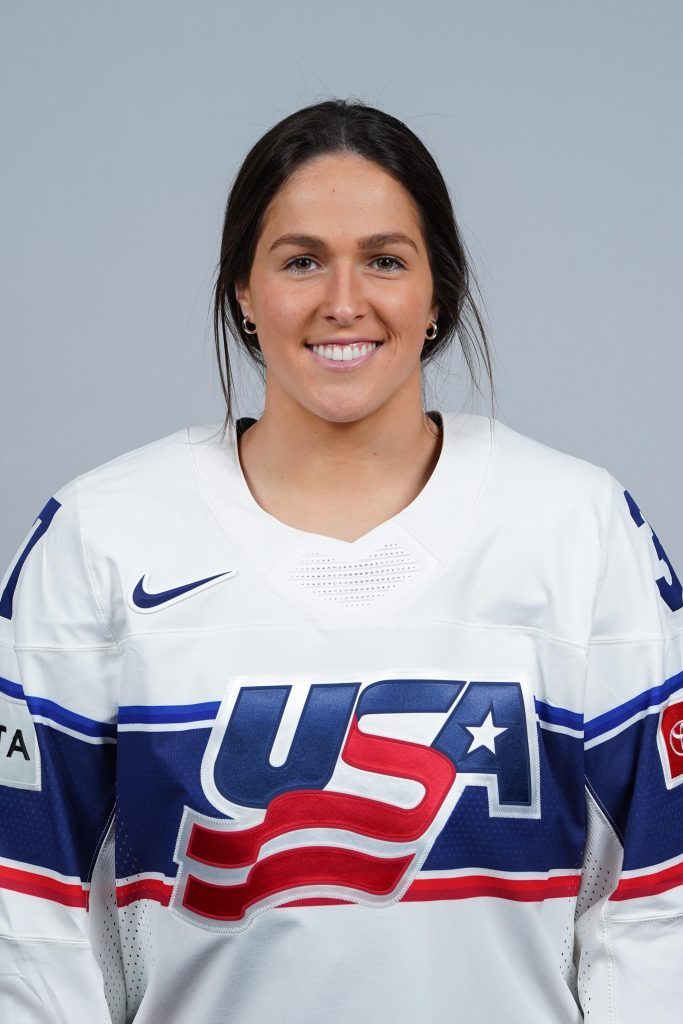 U.S. Women's hockey player Abbey Murphy is playing in her third Women's World Championship. File photo