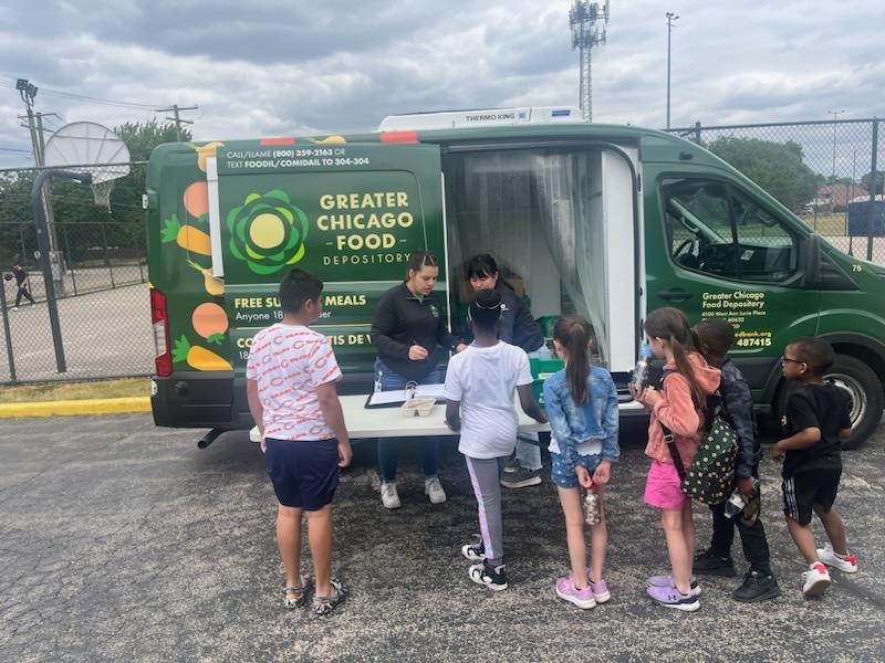The Lunch Bus is back for the summer at the Justice Park District, 7747 S. Oak Grove Avenue, to provide daily meals to teens and kids 18 and younger from 12:30-1 p.m. (Supplied photo)