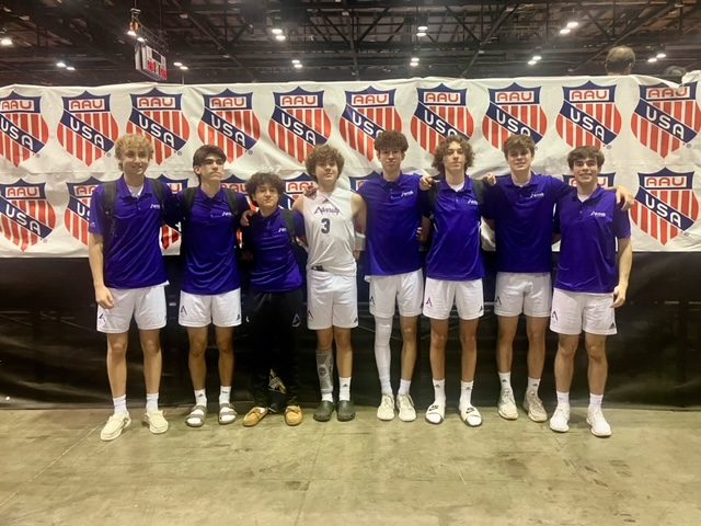 Adversity finished fifth in the nation in the AAU National boys volleyball tournament in Orlando. Photo provided