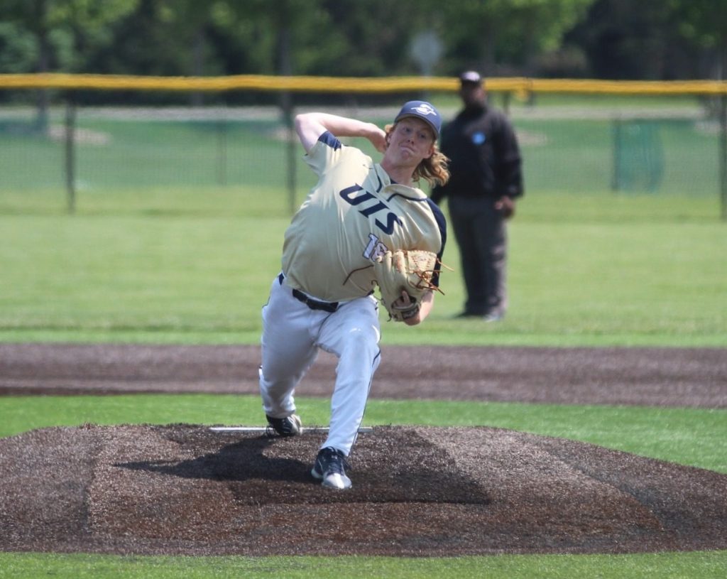 Chicago Christian graduate Adam Brouwer was 7-3 with a 3.94 ERA last season and struck out 69 batters in 61 2/3 innings while pitching for Illinois-Springfield, en route to Freshman of the Year honors in the Great Lakes Valley Conference. Photo courtesy of University of Illinois-Springfield Athletics
