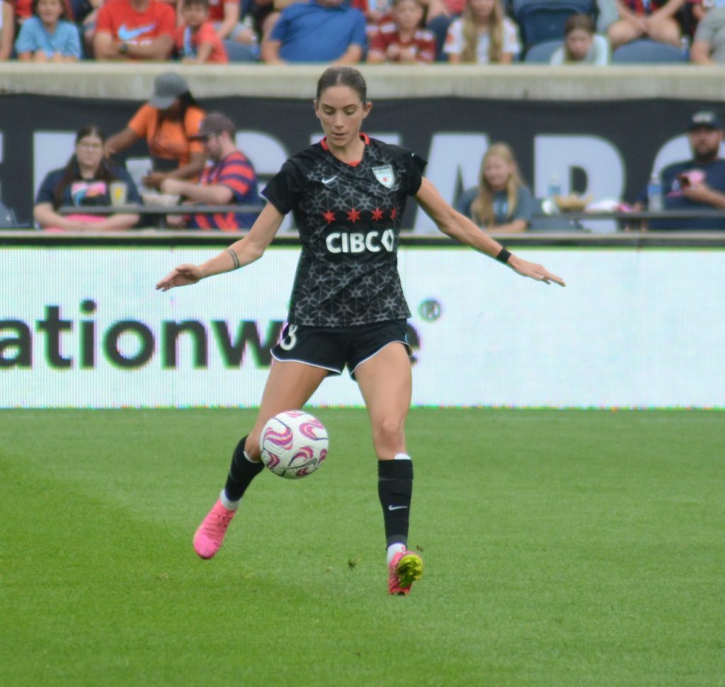 Ella Stevens scored the lone goal to help the Red Stars beat San Diego on July 1 in Bridgeview. Photo by Jeff Vorva