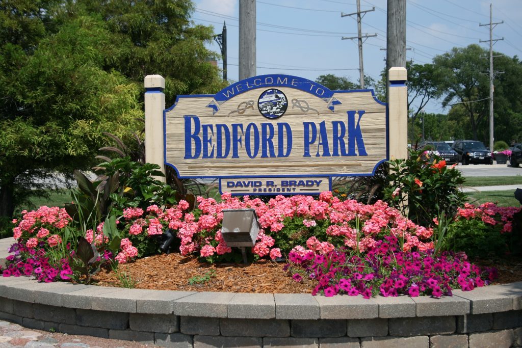 new bedford park sign