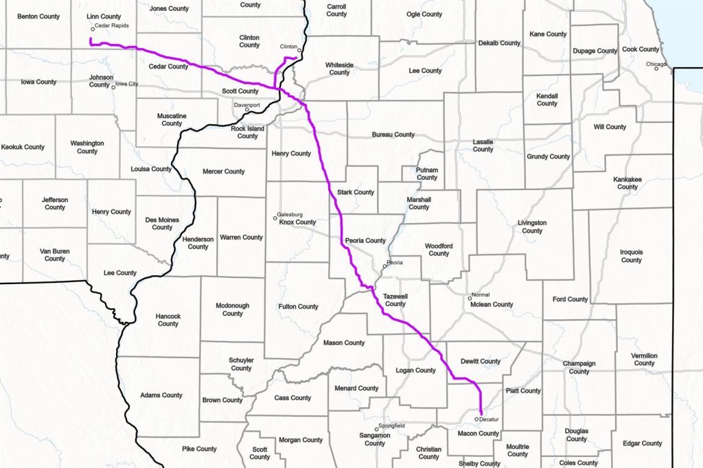 Iowa-Illinois carbon dioxide pipeline application withdrawn