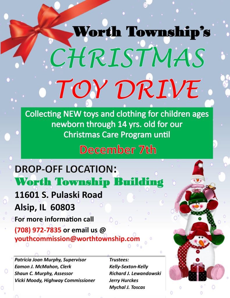 reporter worth township toy drive 2023 christmas care flyer scaled 1