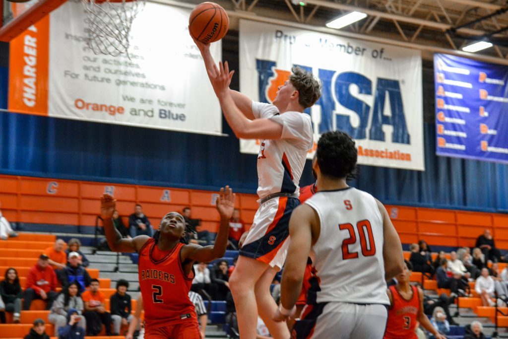 Stagg senior Connor Williams, seen here in a Dec. 2 game against Bolingbrook, has helped Stagg jump out to a fast start this season. Photo by Xavier Sanchez