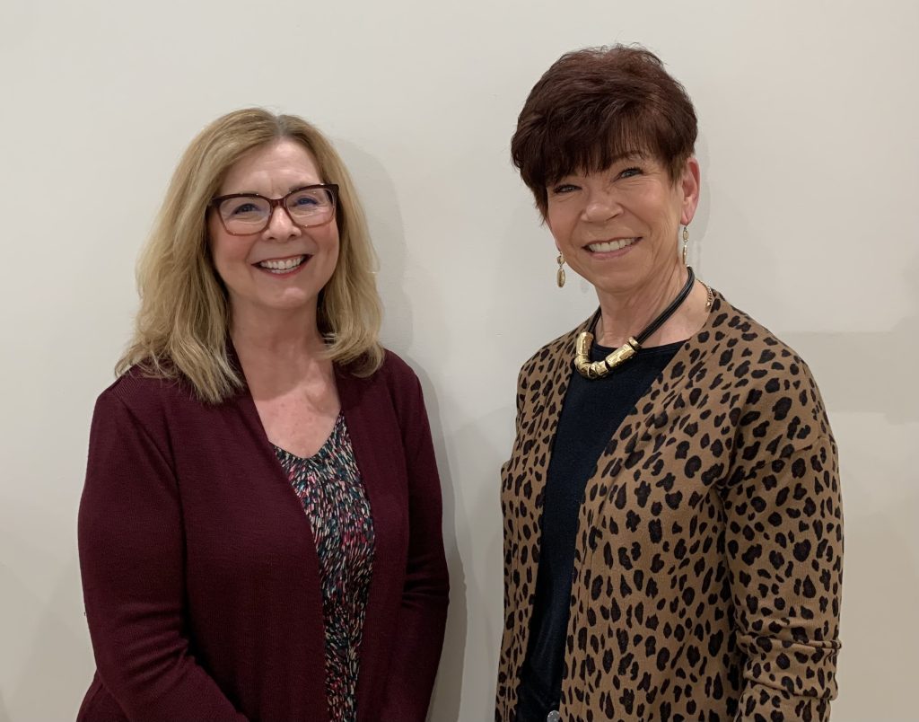 Carol Trzcinski (left), of Palos Park, is the new Executive Director of McCord Gallery &amp; Cultural Center, taking over for former director, Linda Buchanan. (Supplied photos)