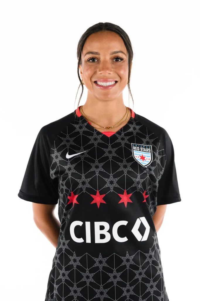 Mallory Swanson has re-signed with the Chicago Red Stars on a deal worth $2 million, including a fifth-year option. Photo courtesy of Chicago Red Stars