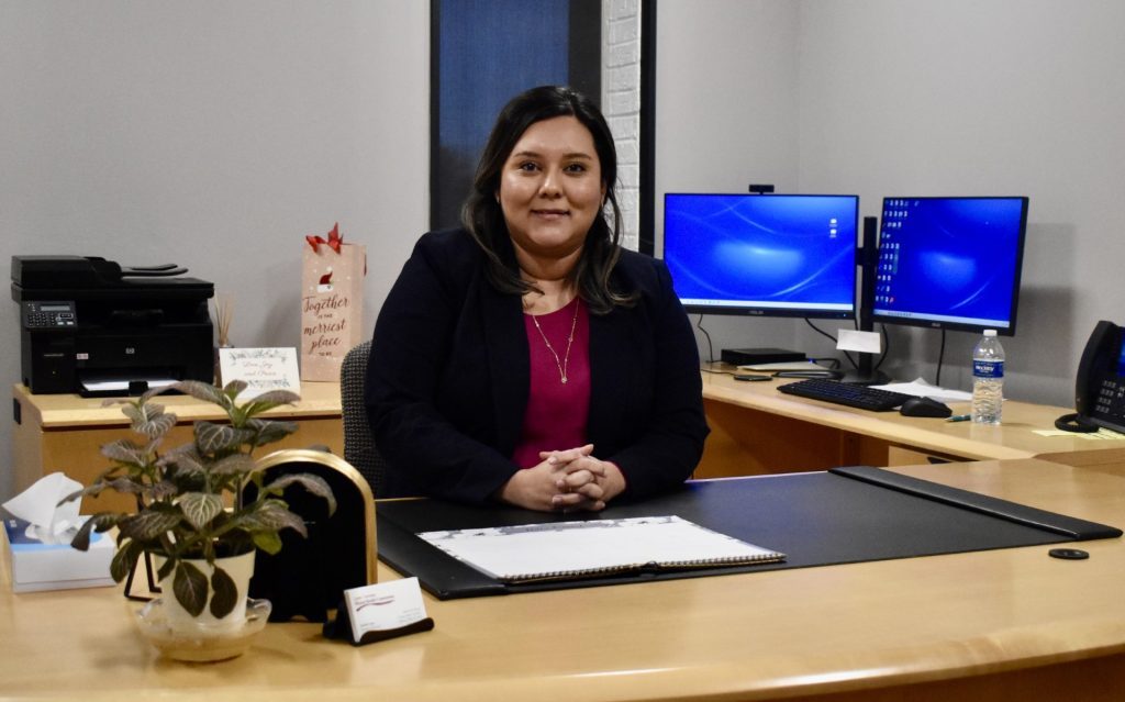 Jazmin Lopez, of Bridgeview, is the new executive director of the mental health commission at the Township of Lyons. (Photo by Steve Metsch)