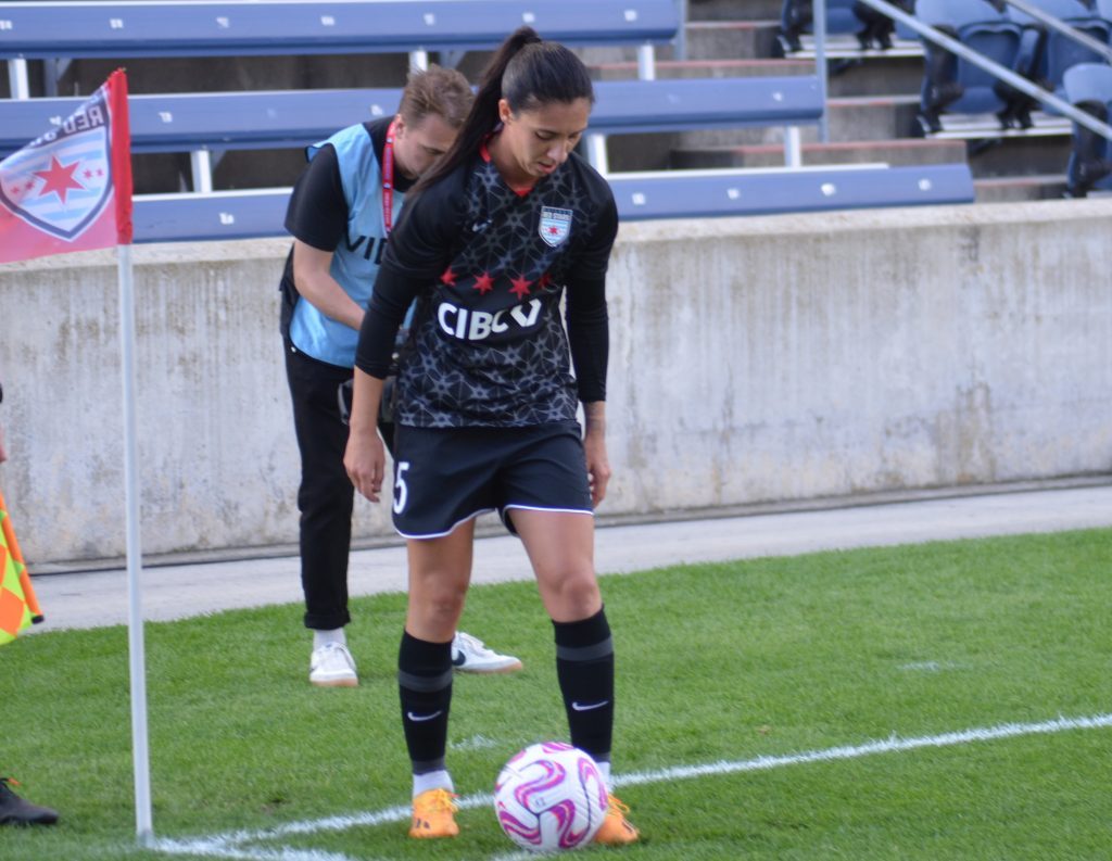 Red Stars midfielder Julia Bianchi is one of six players on the team to be called up for international duty. Photo by Jeff Vorva