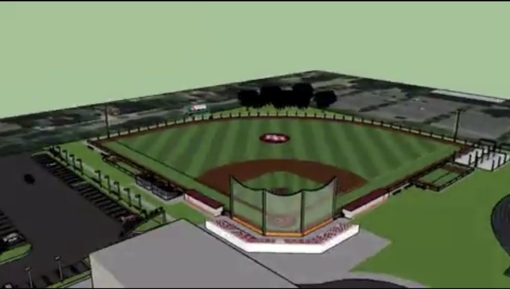 A rendering of the new Brother Rice baseball field. Construction is expected to take place this summer. Brother Rice photo