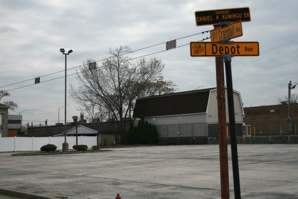 The corner of Crandall and Depot in Worth will be the future site of the Garden Center Services apartment complex. (Photo by Joe Boyle)