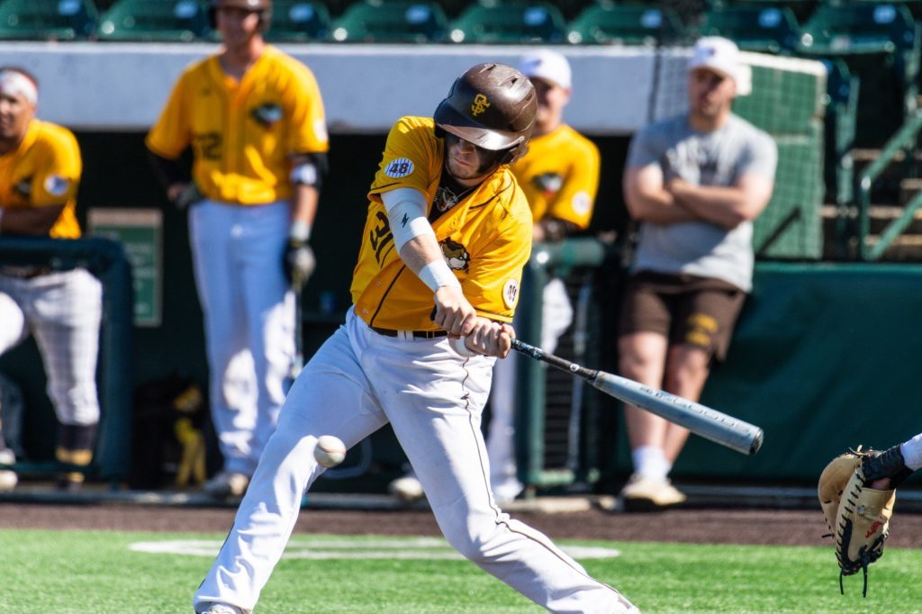 University of St. Francis sophomore first baseman Nate Maliska went 9-for-15 (.600) with eight RBI and seven runs scored during the week that ended April 7. Photo courtesy of University of St. Francis Athletics