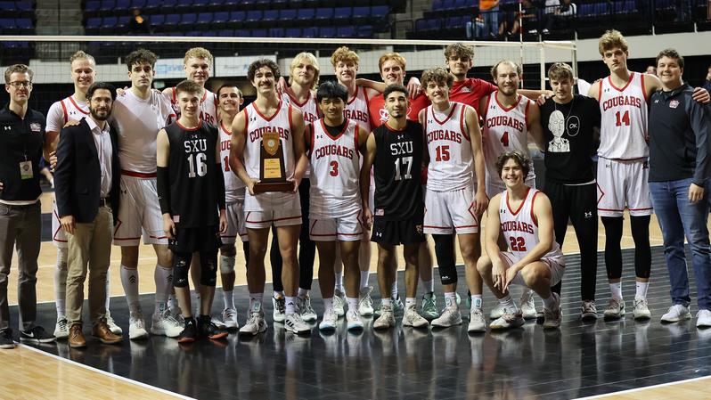 SXU's men's volleyball team made it to the semifinals of the NAIA National Tournament before falling to Georgetown, Kentucky . Photo courtesy of Saint Xavier University Department of Athletics
