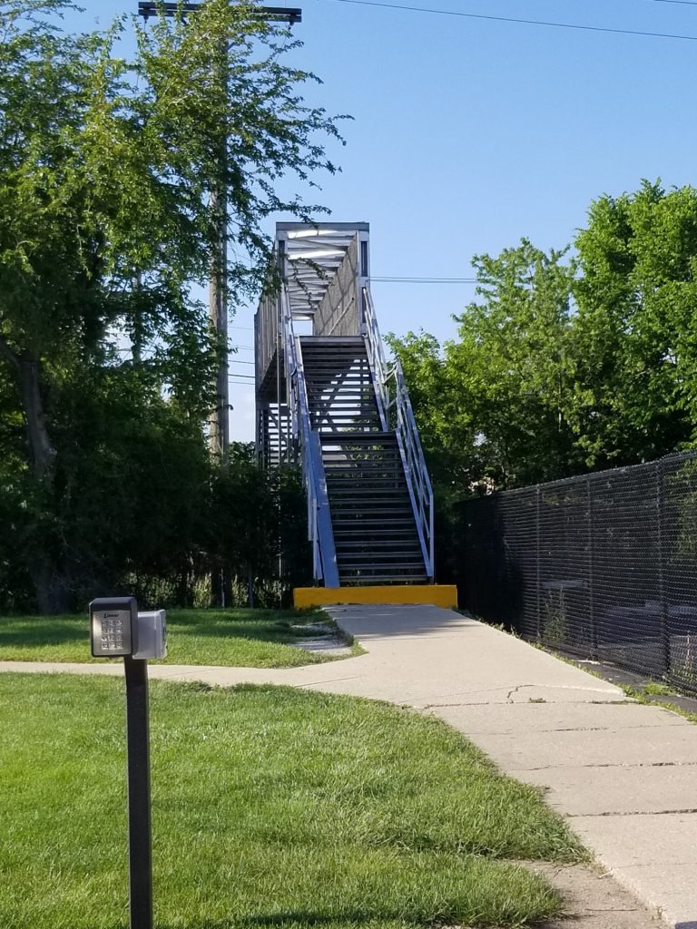 Summit says it will cost $1.7 million to replace the aging 74th Avenue pedestrian bridge. (Photo by Carol McGowan)