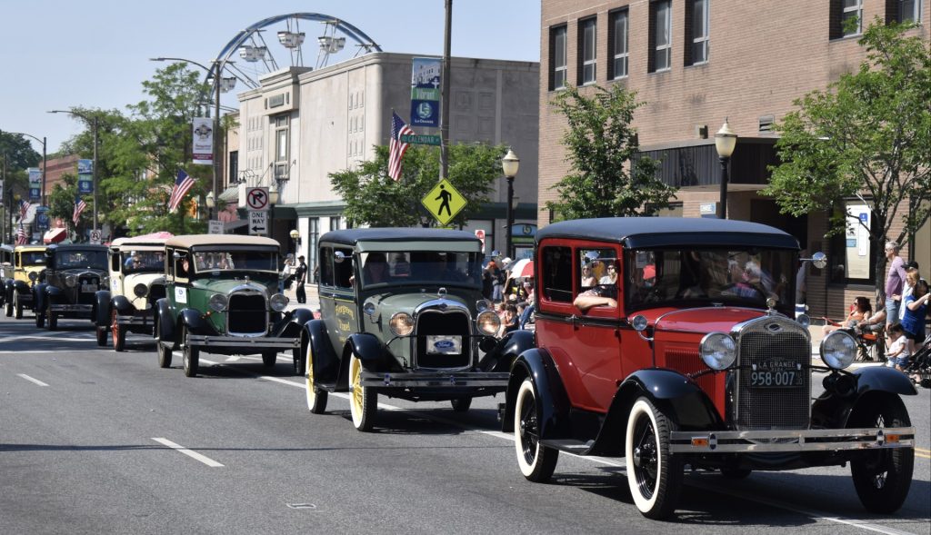 Vintage cars will again be rolling in the La Grange Pet Parade. The 78th edition of the parade starts at 9:30 a.m. June 1. (Photo by Steve Metsch)