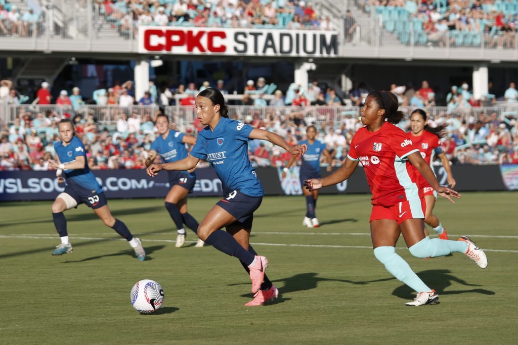 Mallory Swanson of the Chicago Red Stars had a goal and assist in a 2-2 draw with Kansas City. IMAGN photo