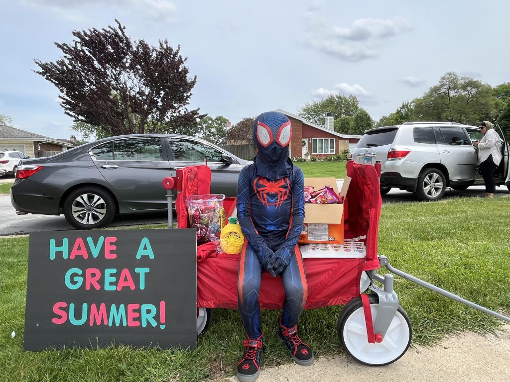 Ribhi “Spiderman” Gaber wishes everyone at Glen Oak School a great summer. (Photos by Nuha Abdessalam)