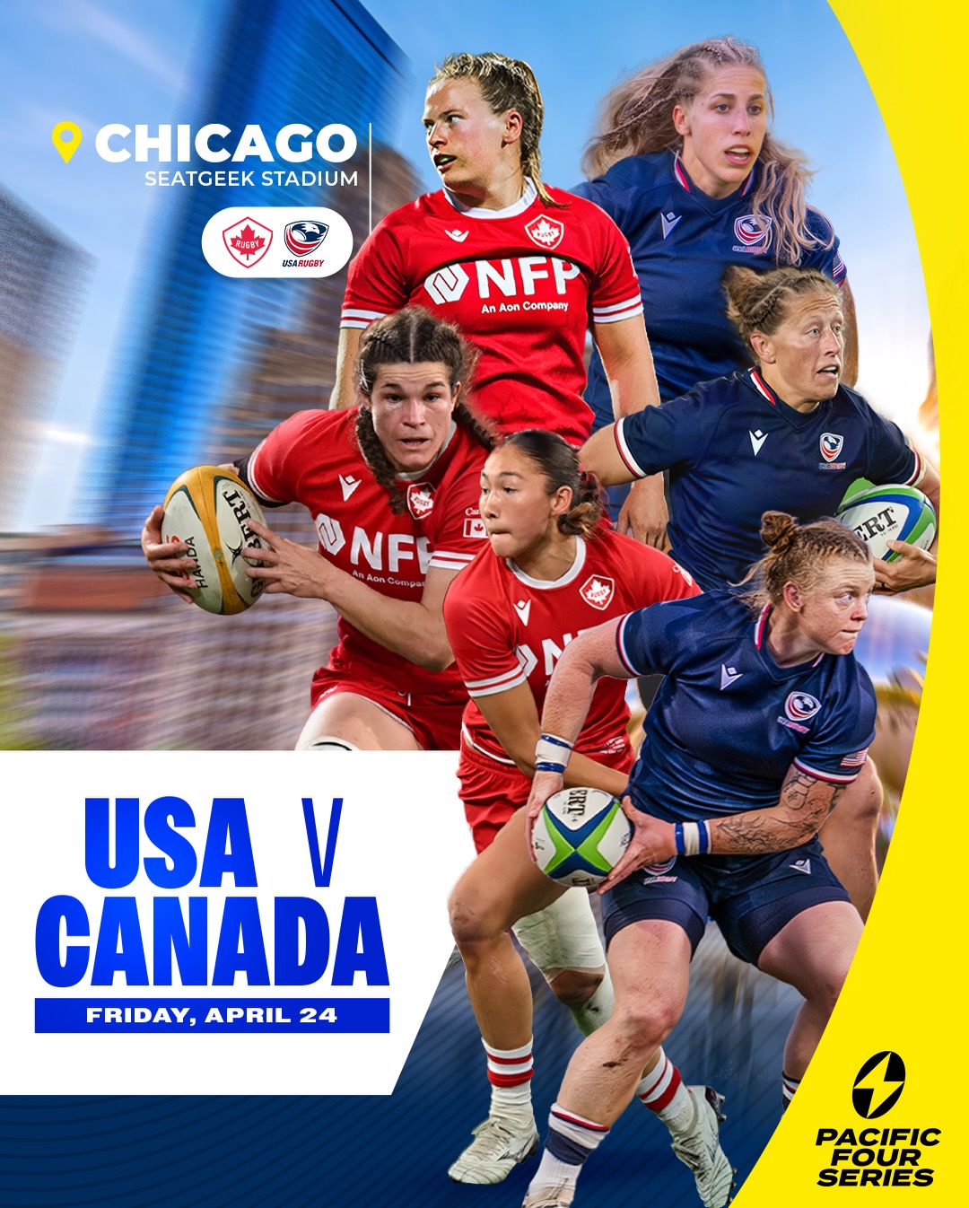 USA, Canada to Battle for North American Rugby Supremacy in Chicago