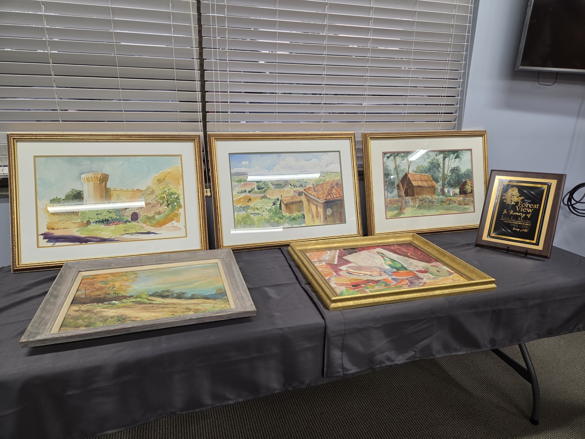 Village of Forest View honors artist Lois L. Hrejsa with dedicated wall in Village Hall