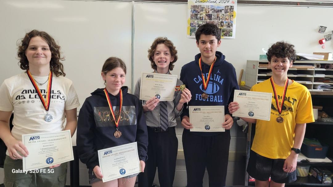 Andrew students earn national honors in German exam