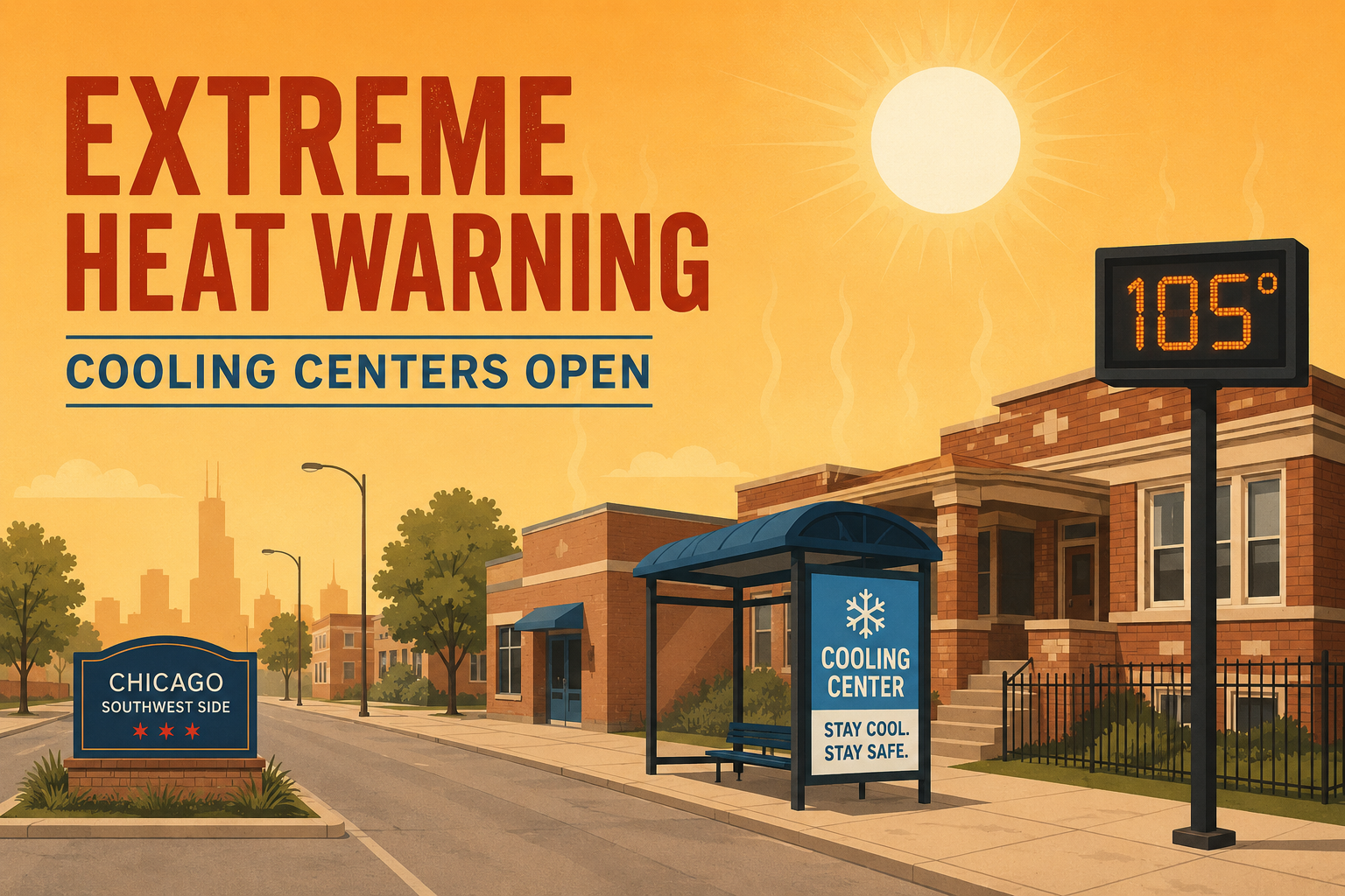 Chicago opens 6 cooling centers as extreme heat warning issued ...