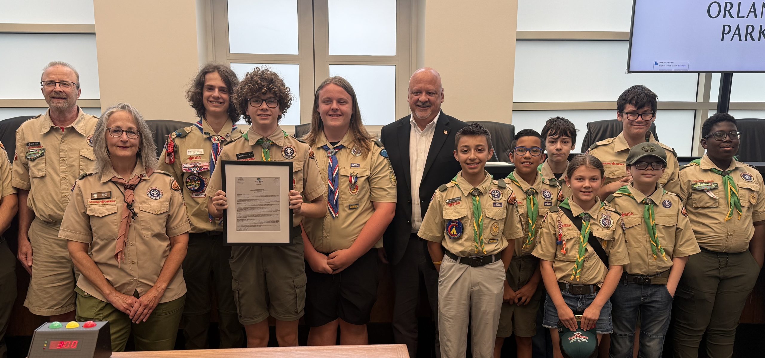 Orland Park honors Boy Scouts, Sting, OPA!