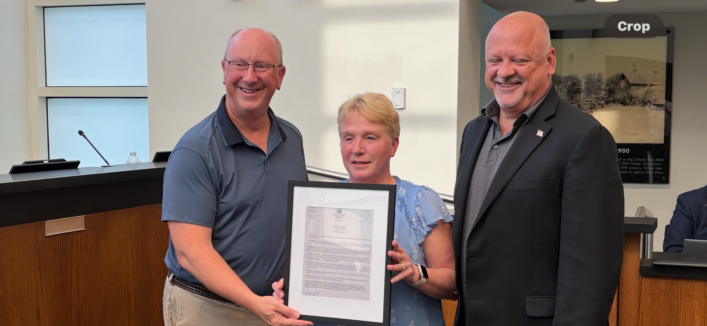Orland Park names Wehmeier Portraits as business of the month 