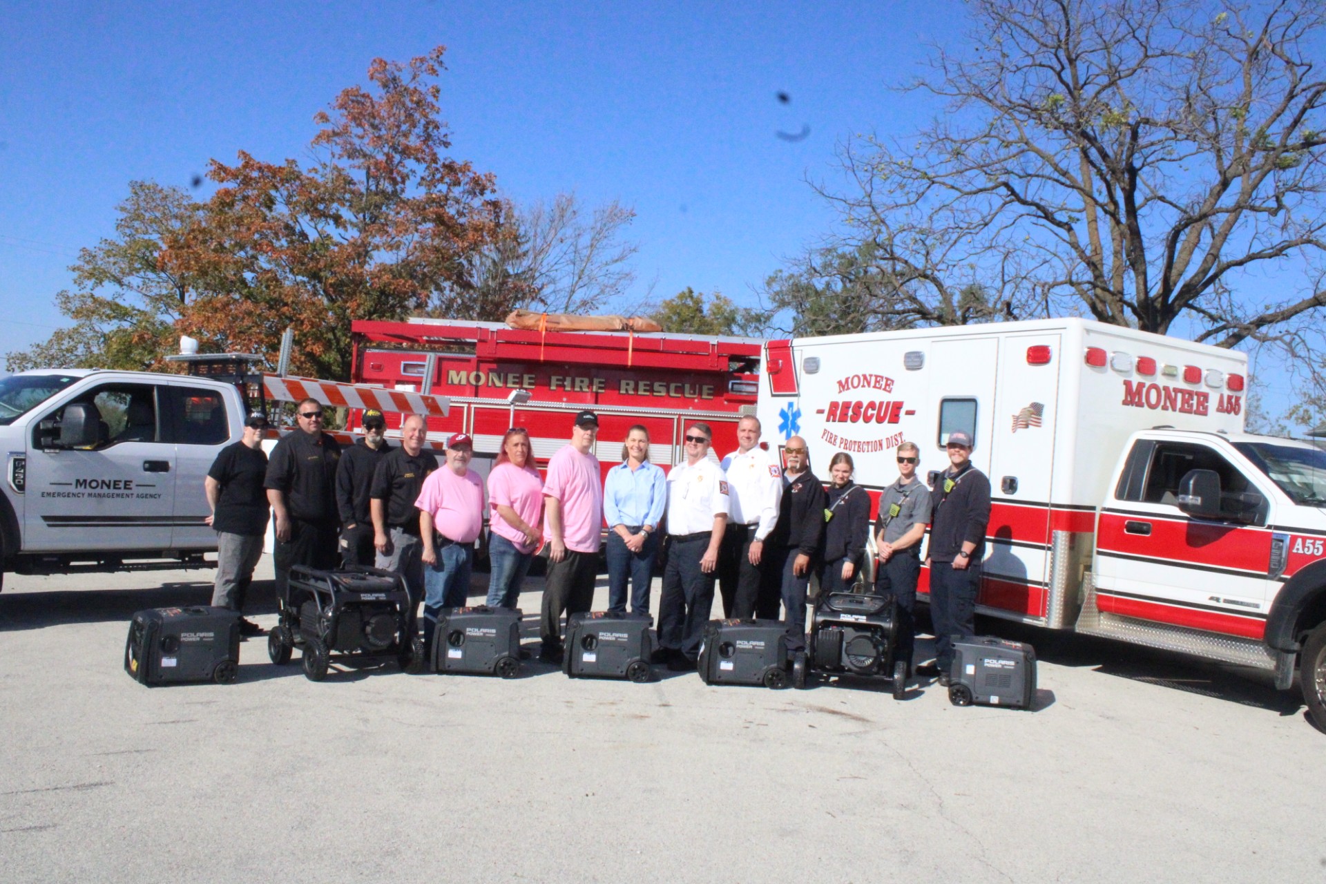 Business owner donates 21 generators to Monee EMA